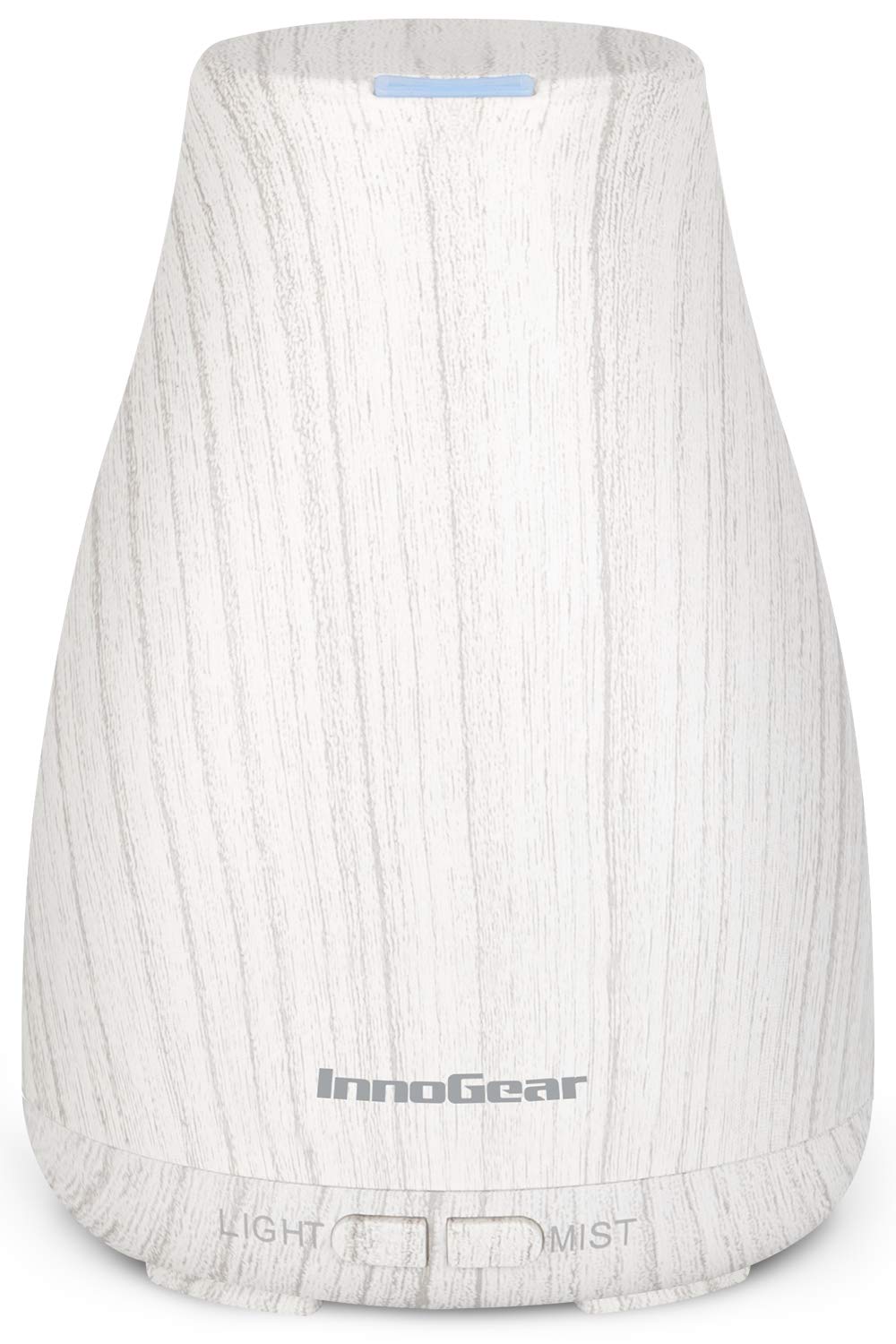 InnoGear Essential Oil Diffuser, Upgraded Diffusers for Essential Oils Aromatherapy Diffuser Cool Mist Humidifier with 7 Colors LED Lights 2 Mist Mode Waterless Auto Off for Home Office Room, White